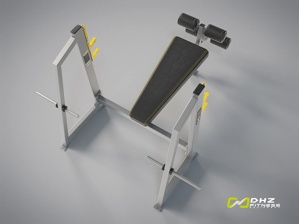 Скамья для жима под углом вниз DHZ Olympic Decline Bench